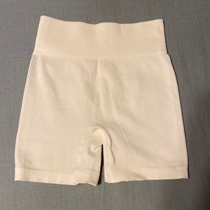 ribbed biker shorts
